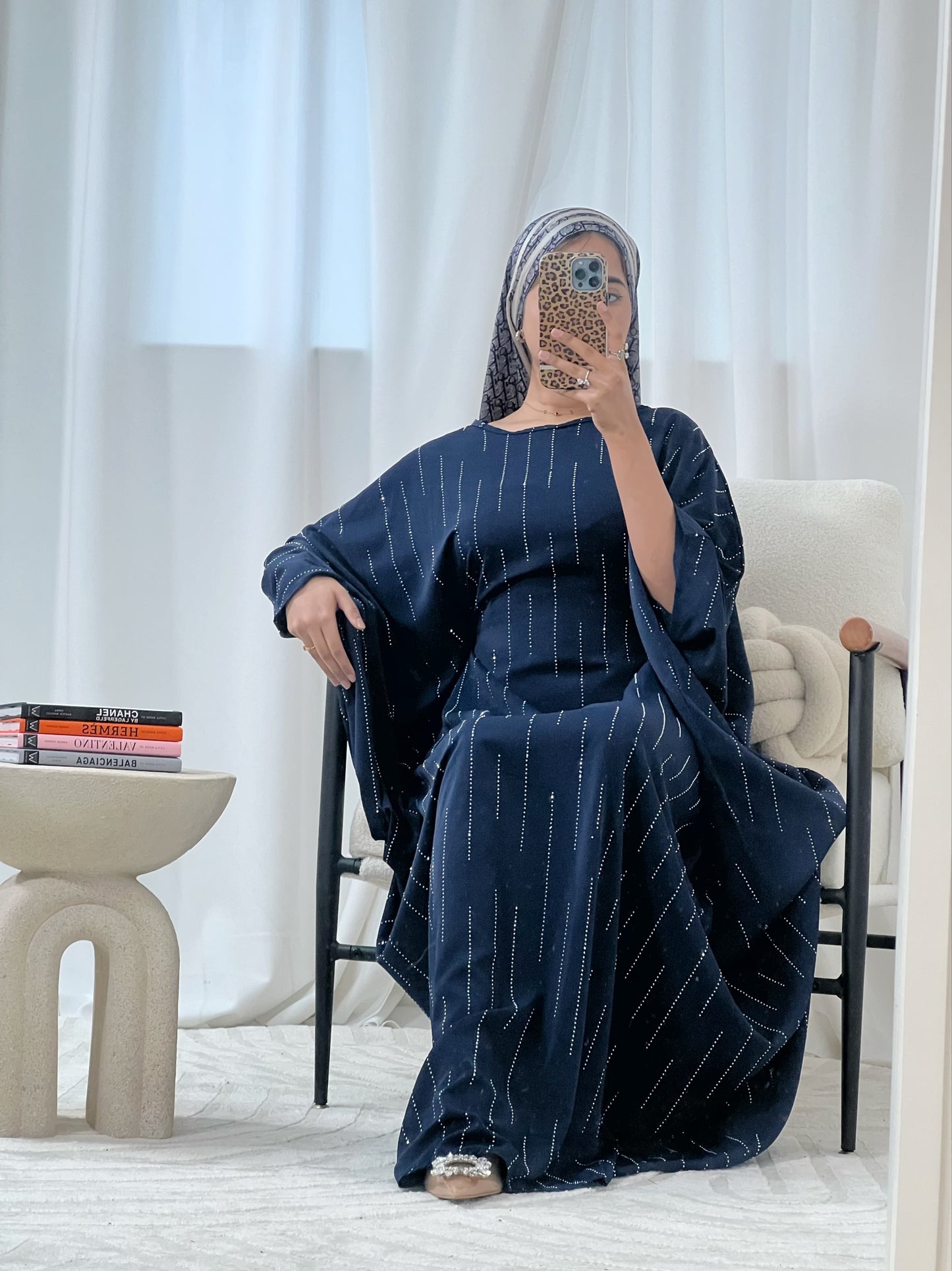 Sarra Studded Butterfly Abaya