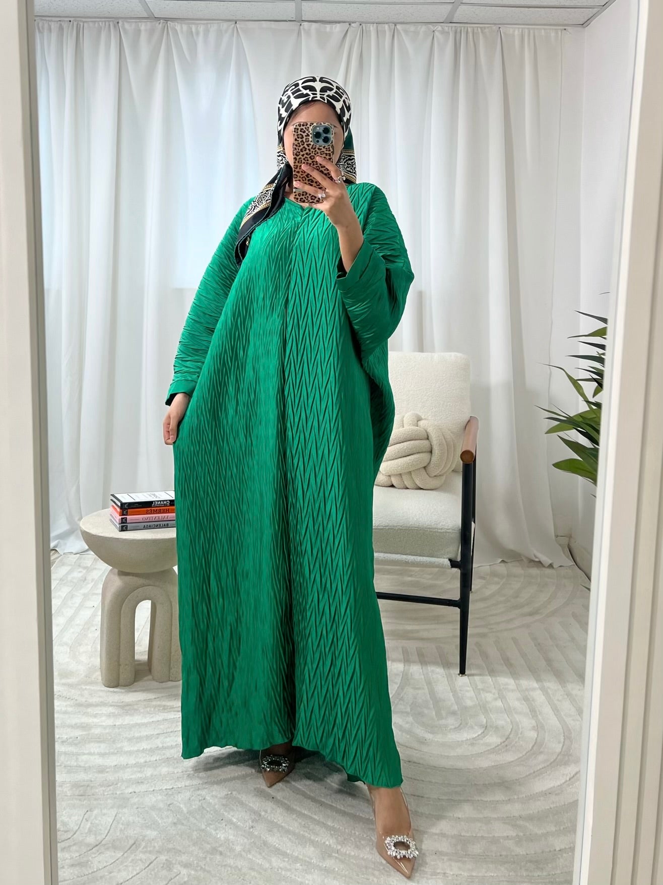 Arabella Pleated Abaya Dress