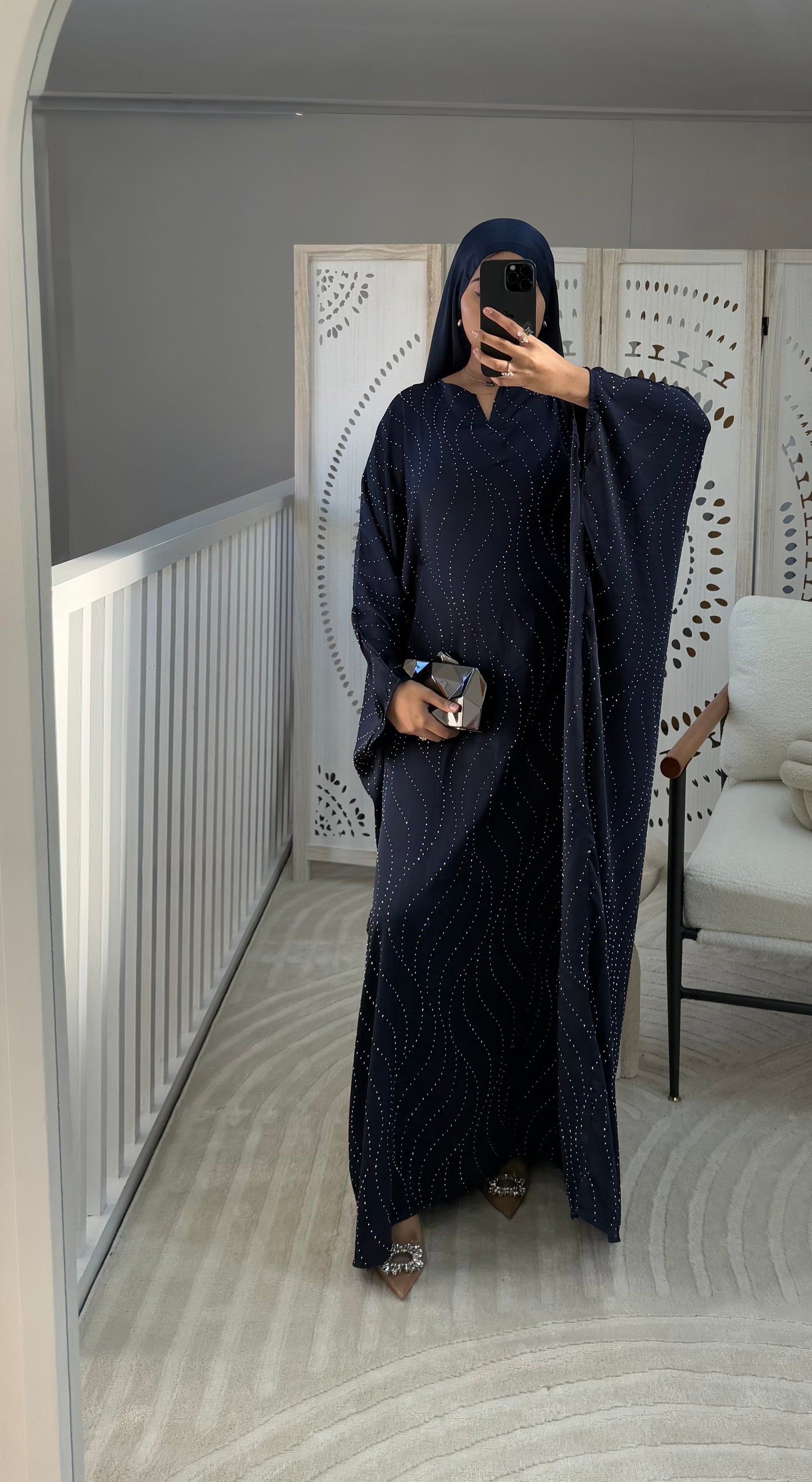 Prussian Blue Rhynestone Dress
