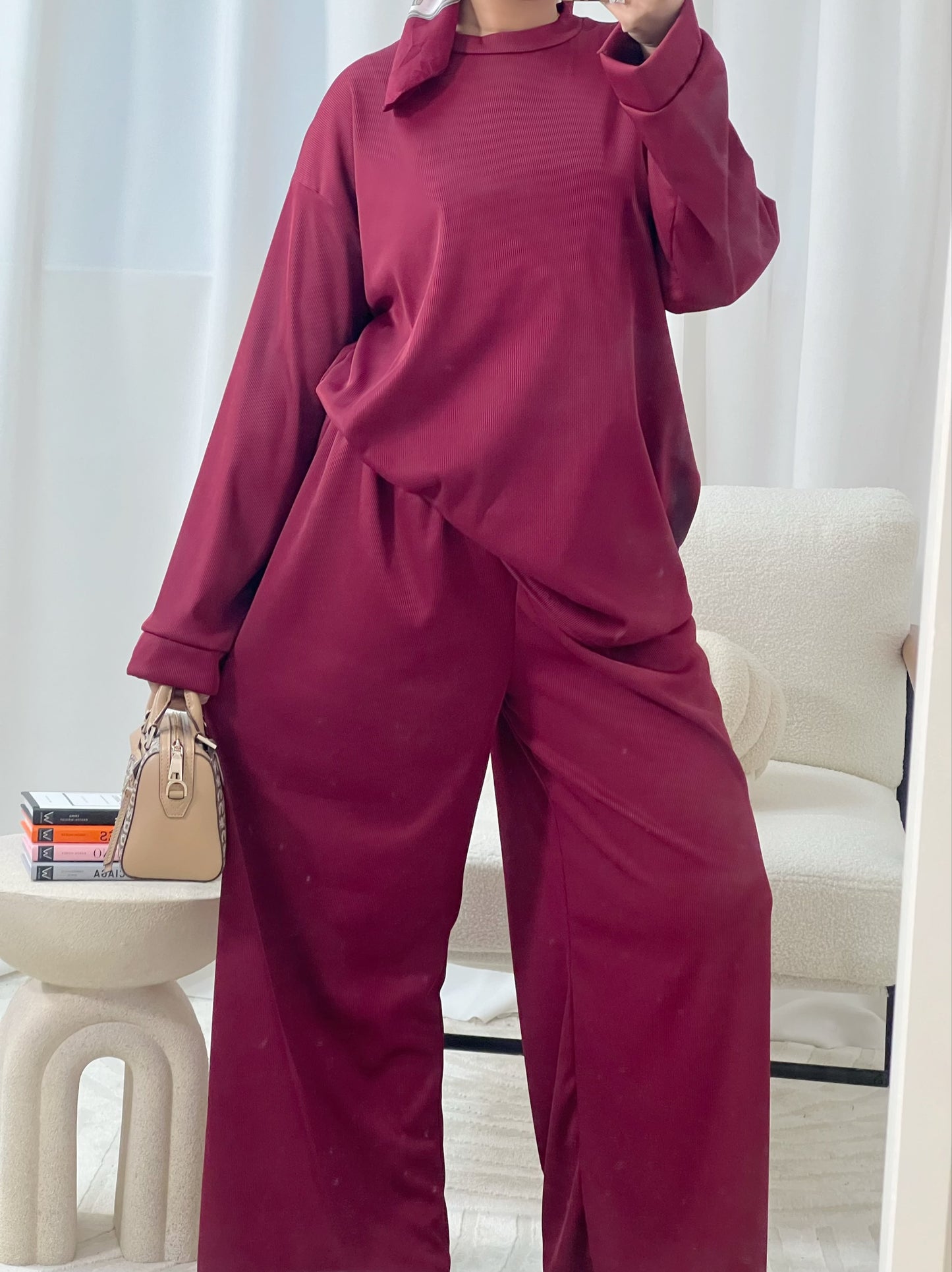 Ellie Fine Rib Co-Ord Set