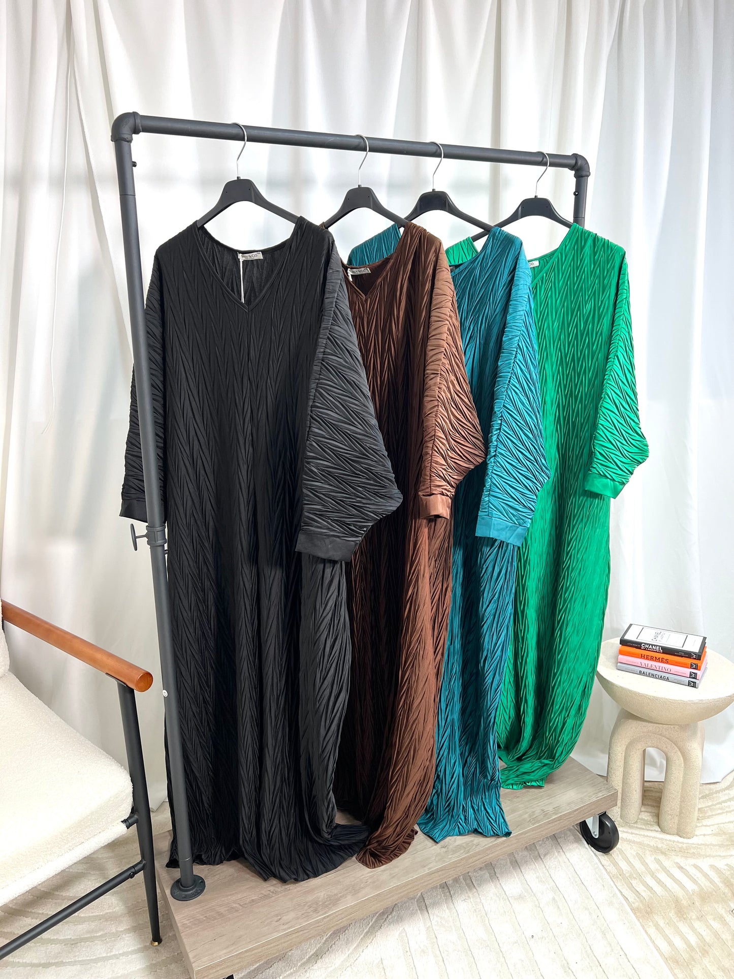Arabella Pleated Abaya Dress