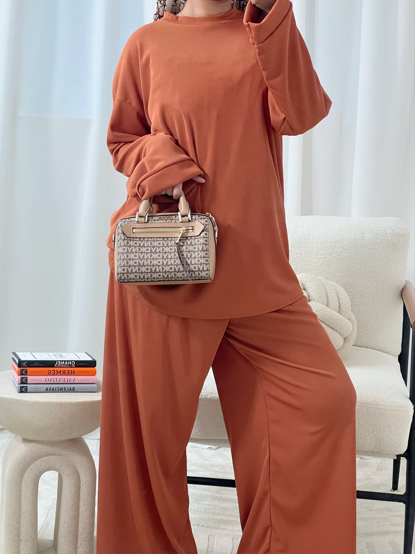 Ellie Fine Rib Co-Ord Set