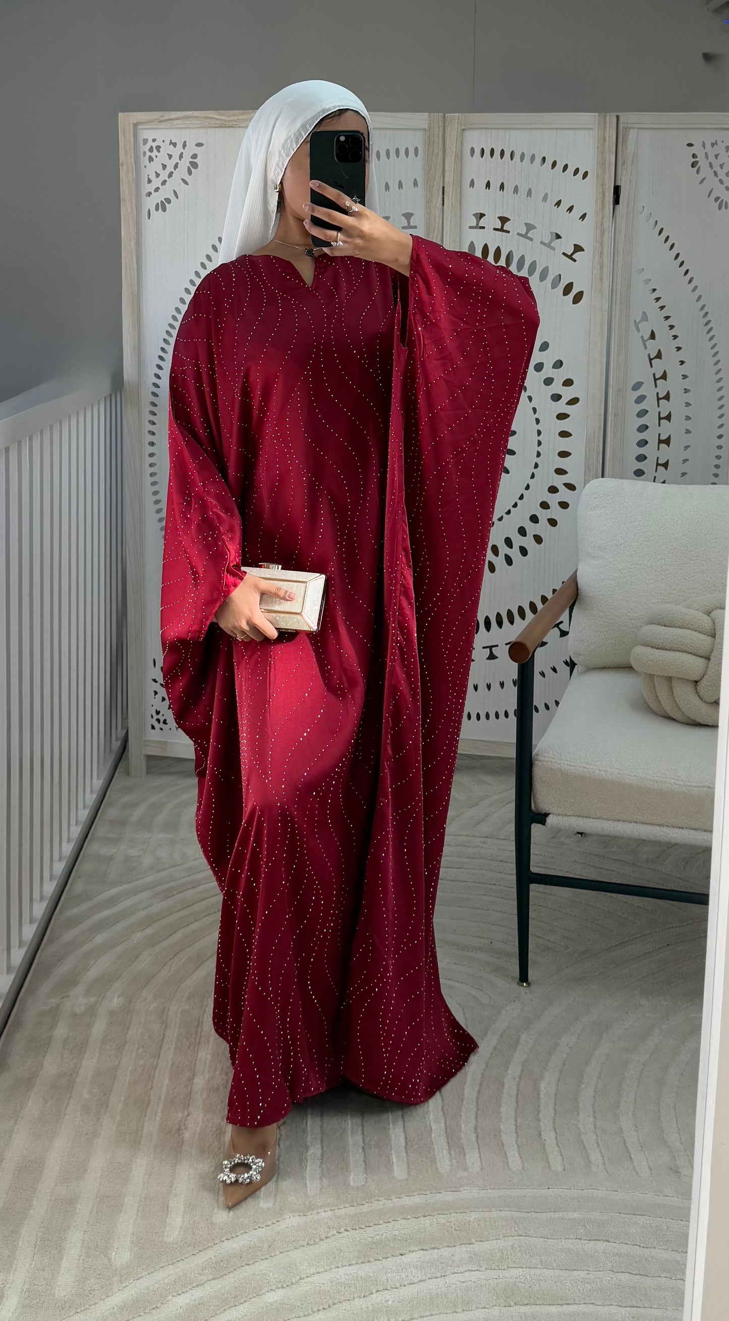 Mulberry Rhynestone Dress