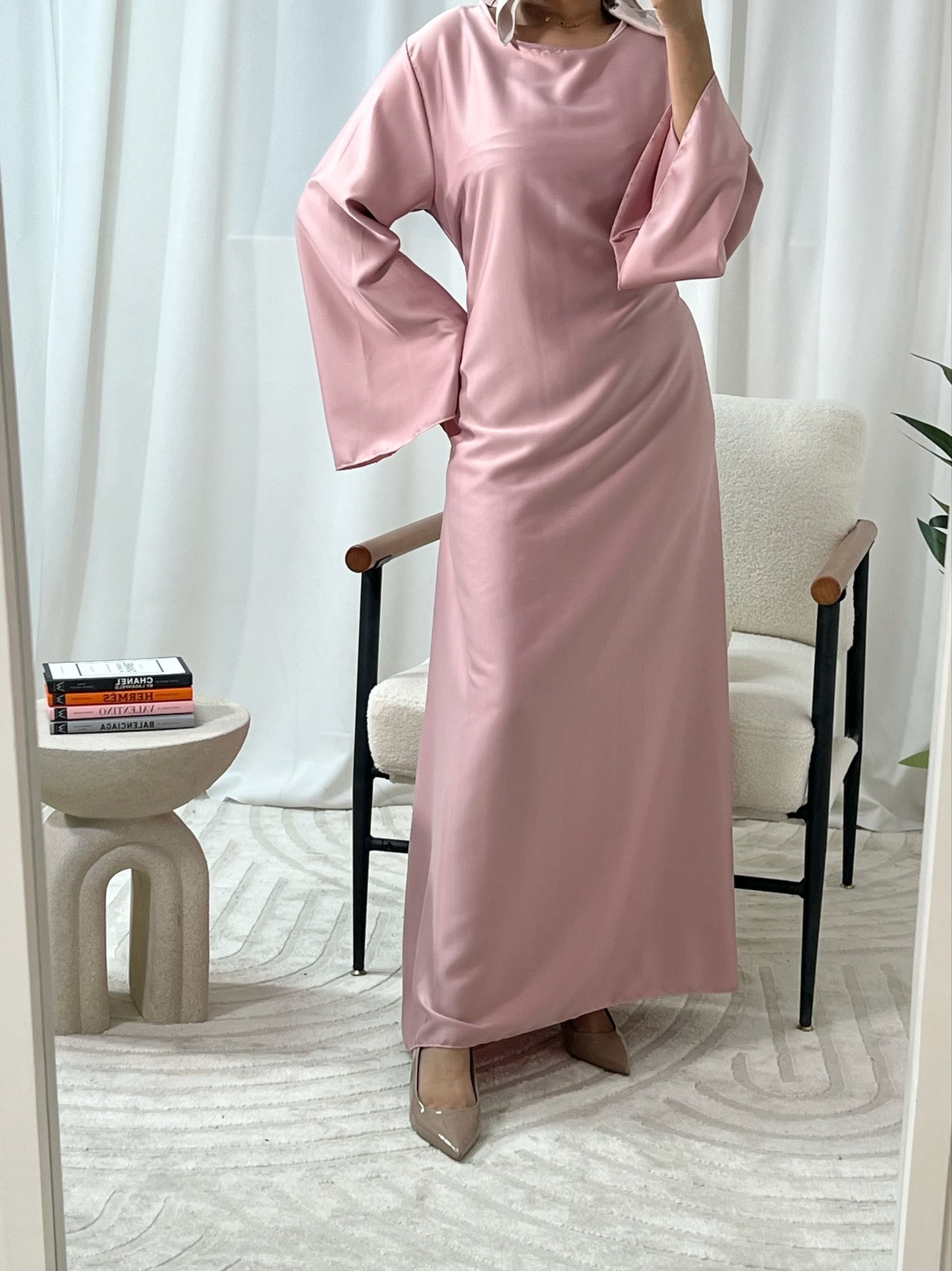 Liana Tie Up Satin Dress