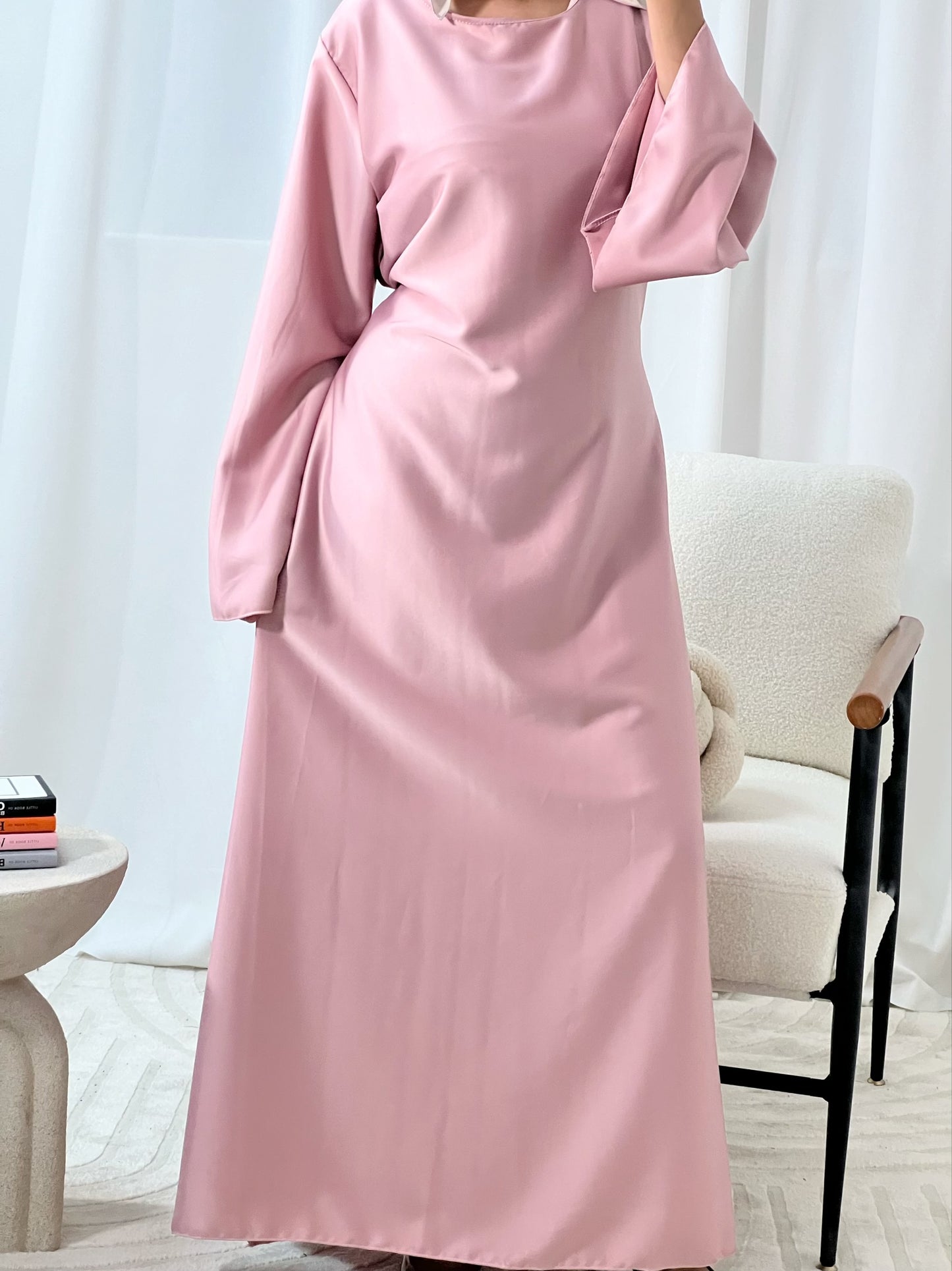 Liana Tie Up Satin Dress