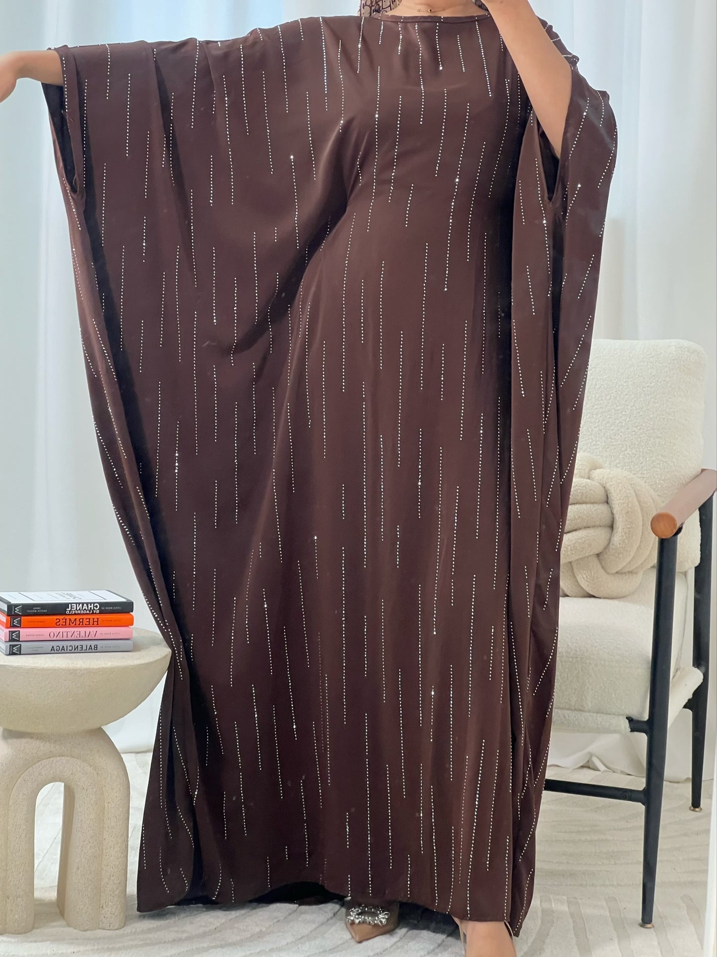 Sarra Studded Butterfly Abaya