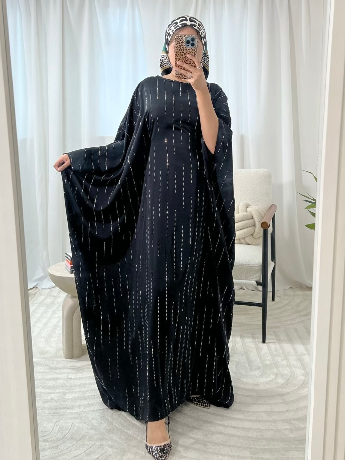 Sarra Studded Butterfly Abaya
