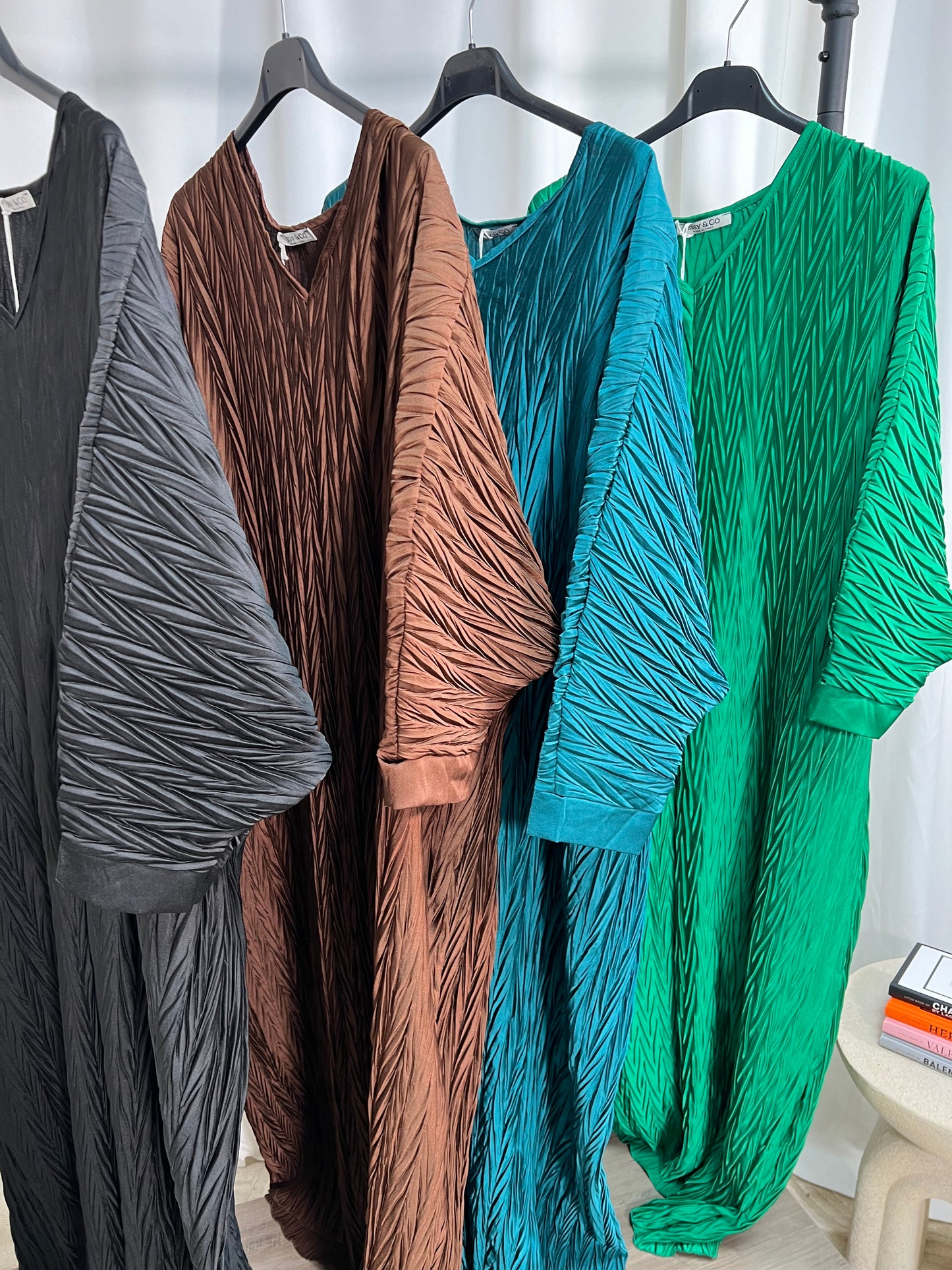 Arabella Pleated Abaya Dress
