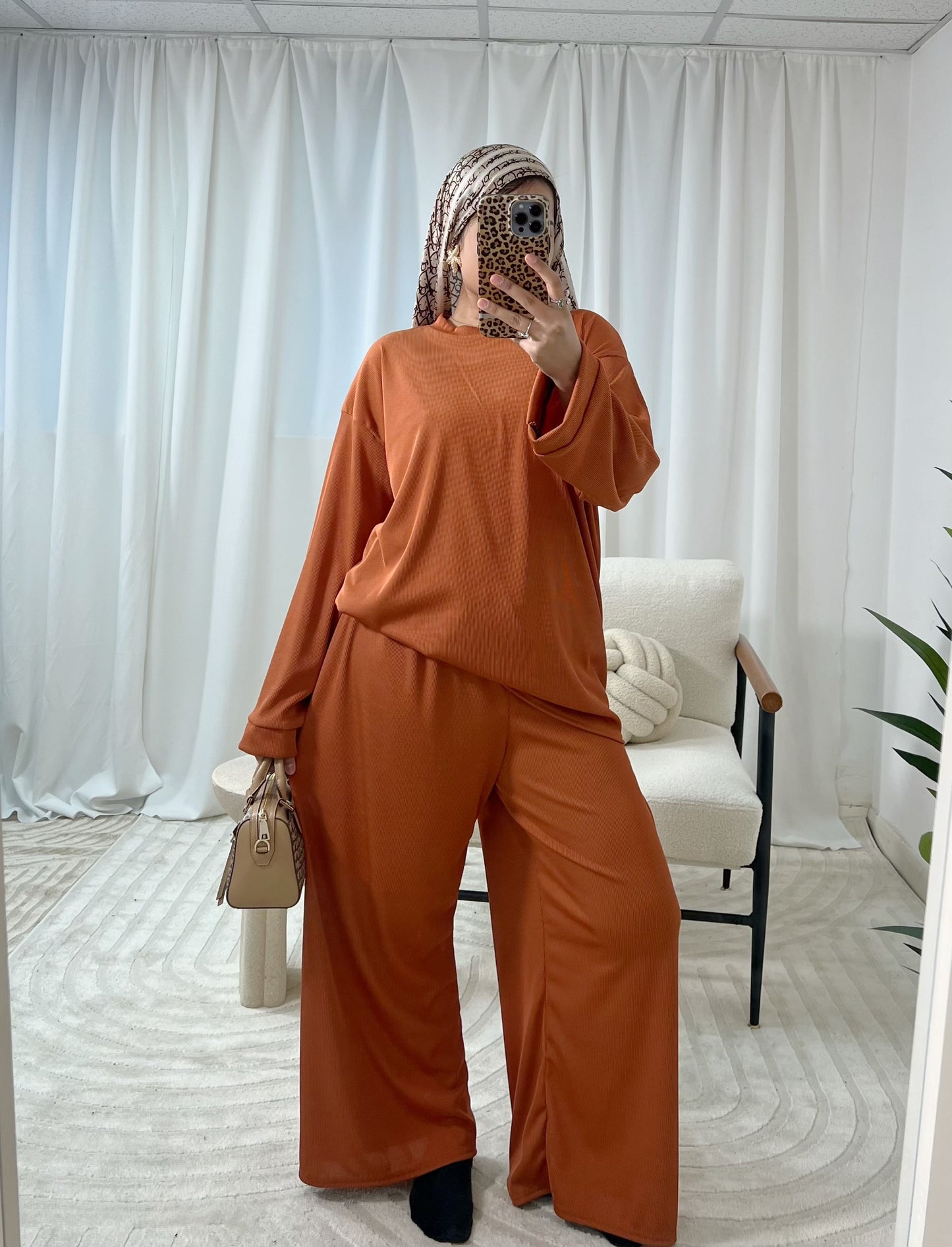 Ellie Fine Rib Co-Ord Set