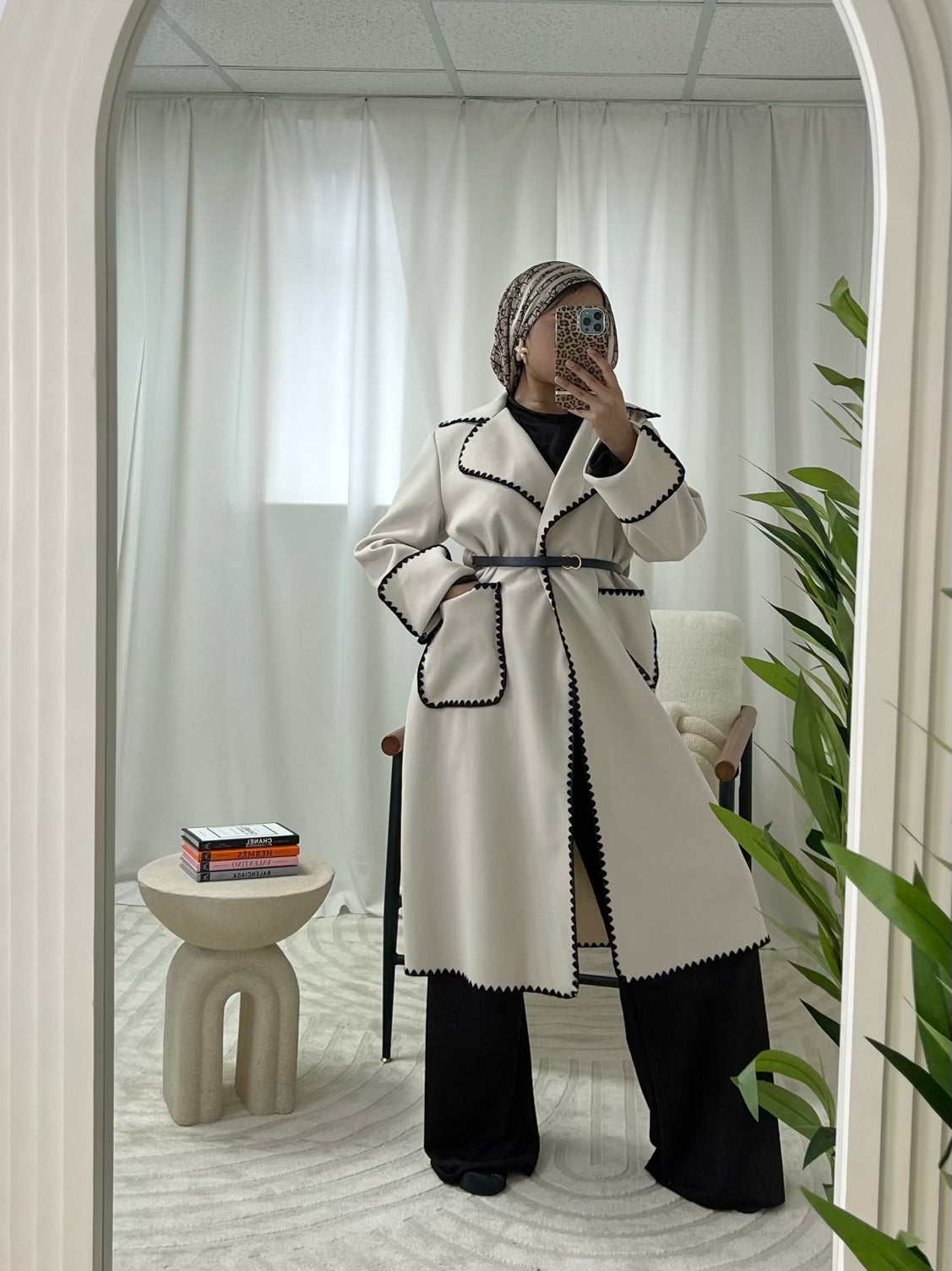 Ariana Contrast Coat