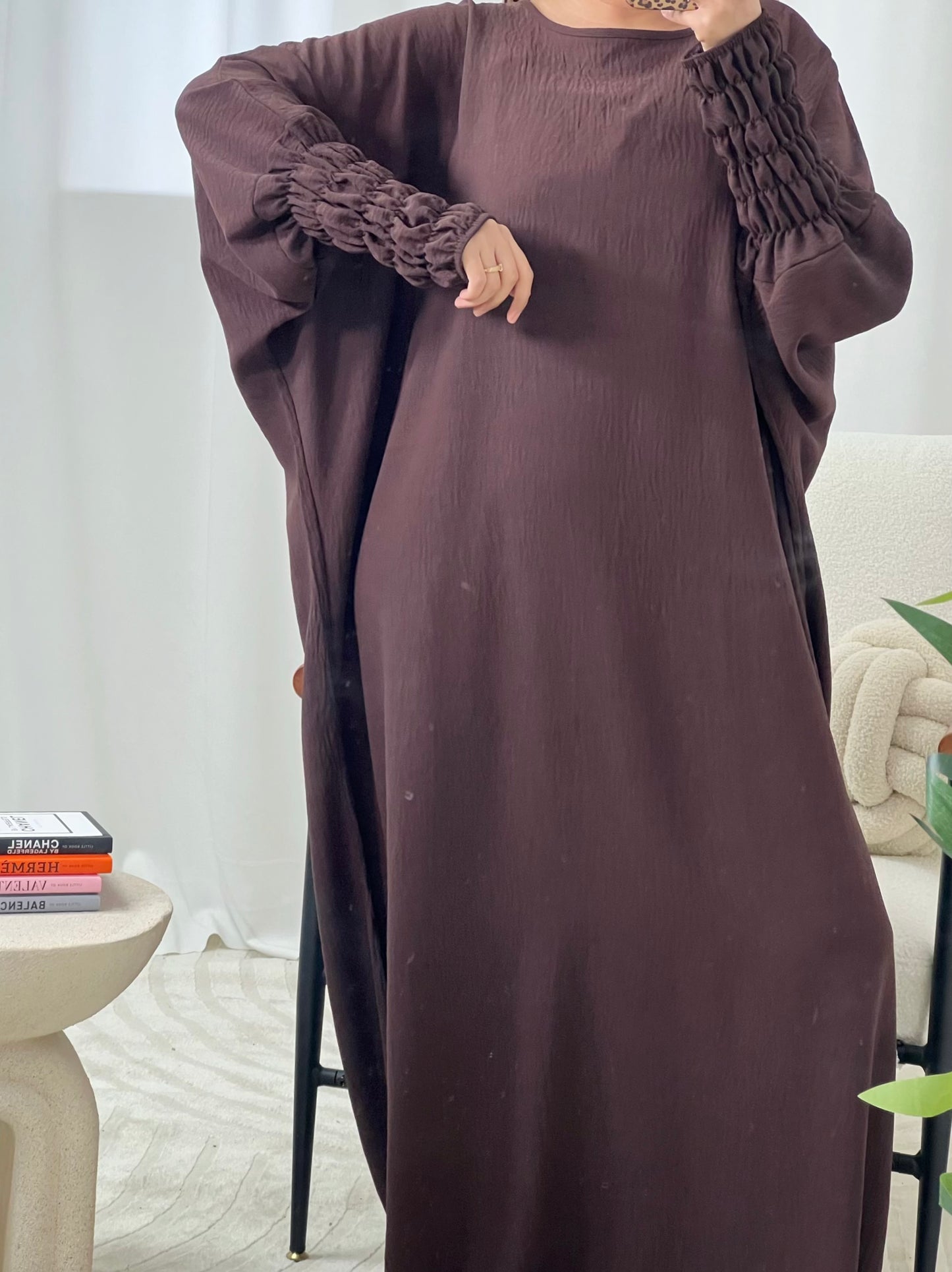 Haya Abaya with Elasticated Sleeves