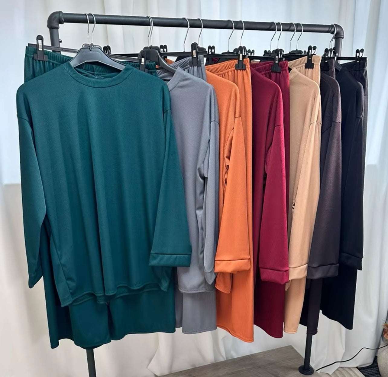 Ellie Fine Rib Co-Ord Set