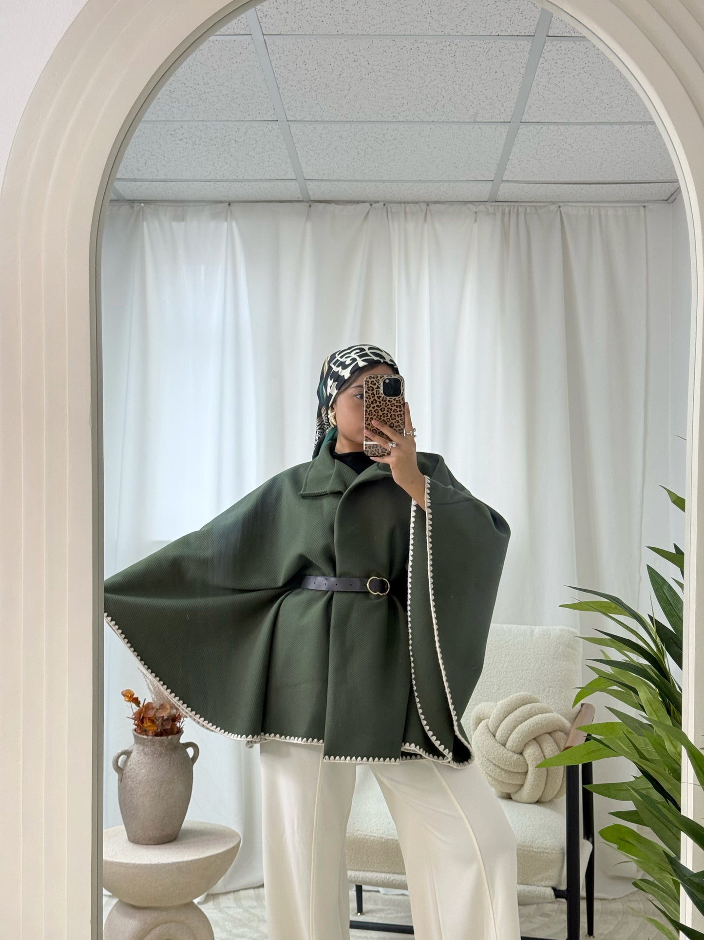 Serena Cape Coat in Camel