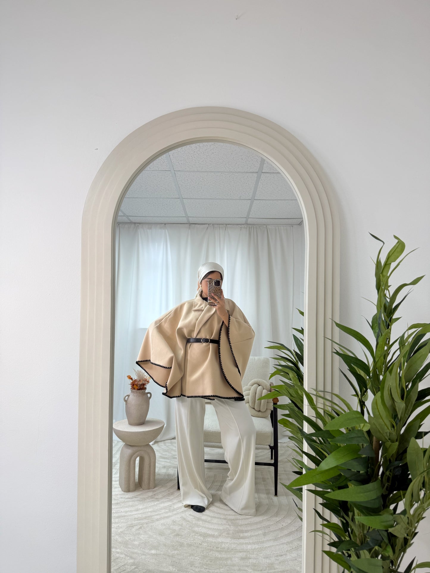 Serena Cape Coat in Camel