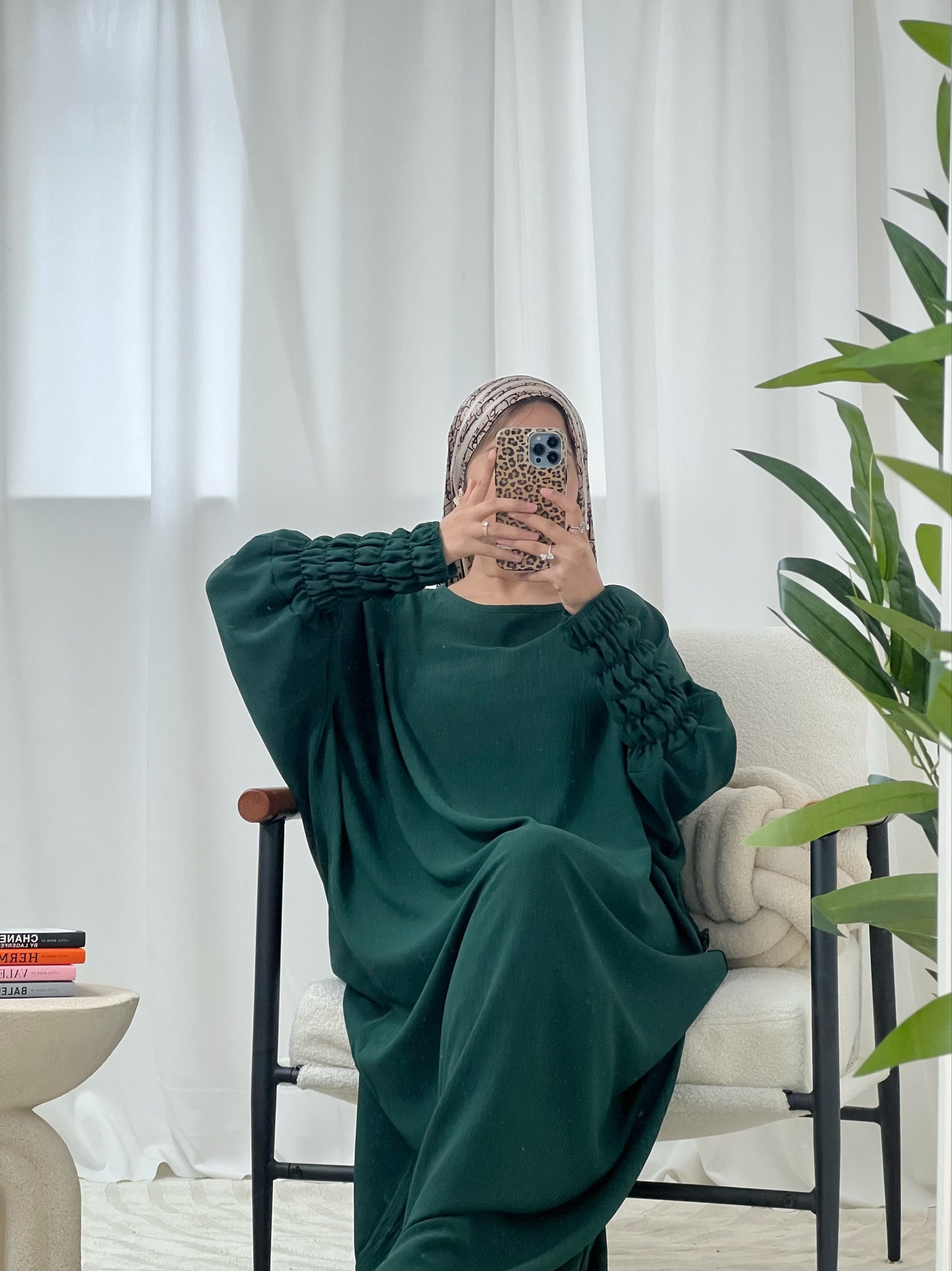 Haya Abaya with Elasticated Sleeves