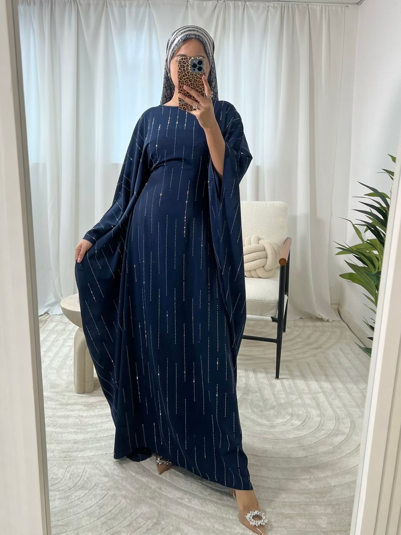 Sarra Studded Butterfly Abaya