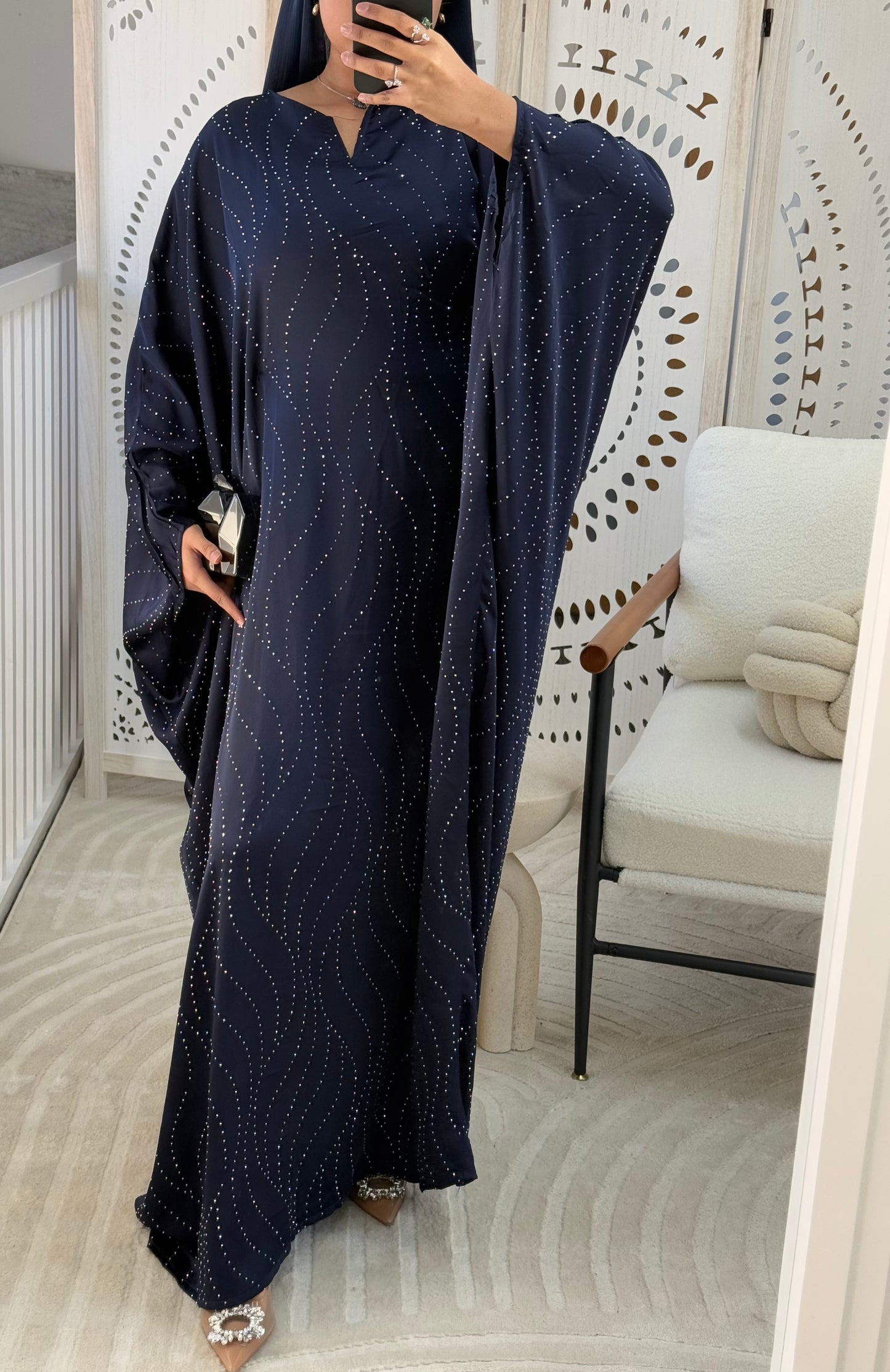 Prussian Blue Rhynestone Dress