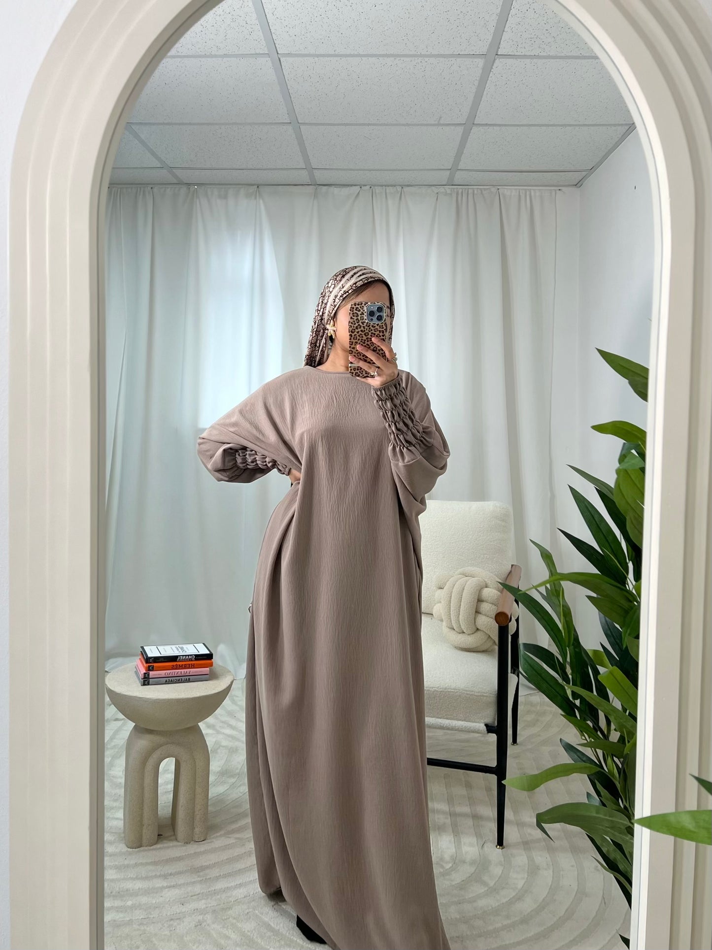Haya Abaya with Elasticated Sleeves