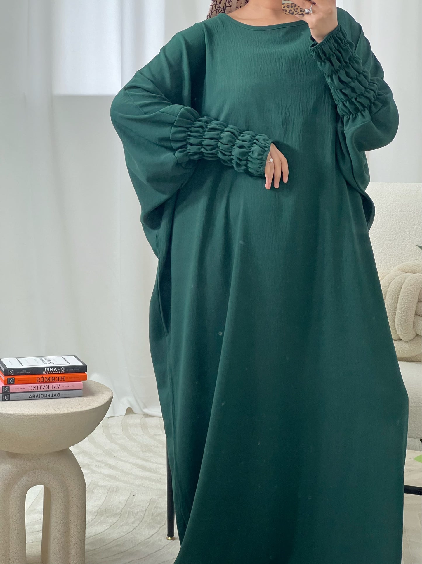 Haya Abaya with Elasticated Sleeves