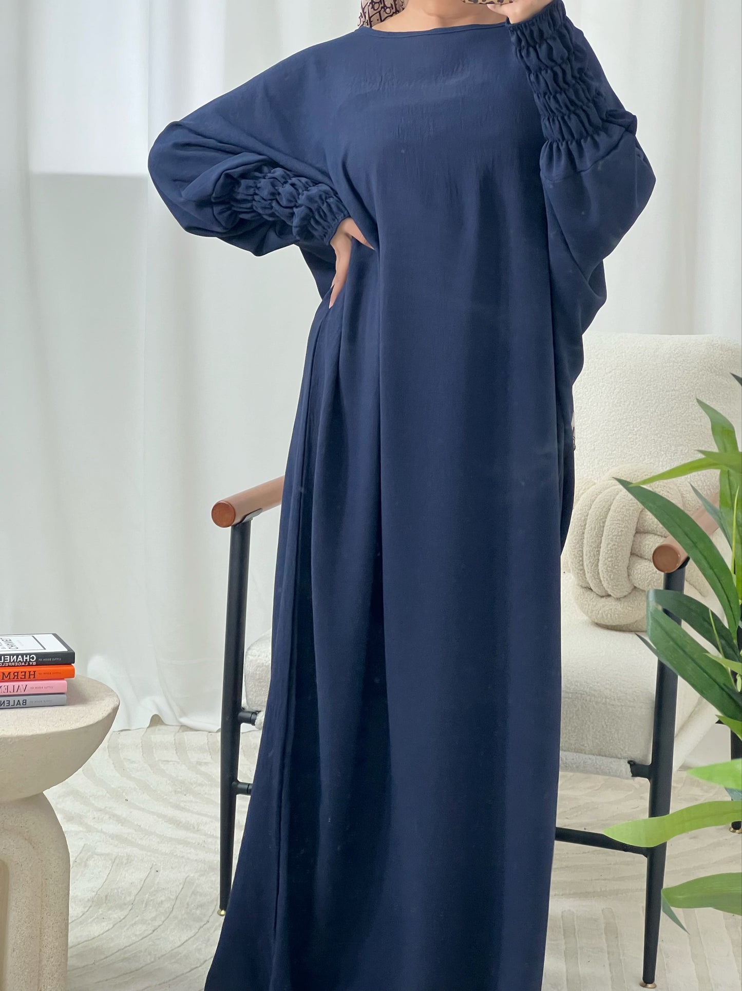 Haya Abaya with Elasticated Sleeves