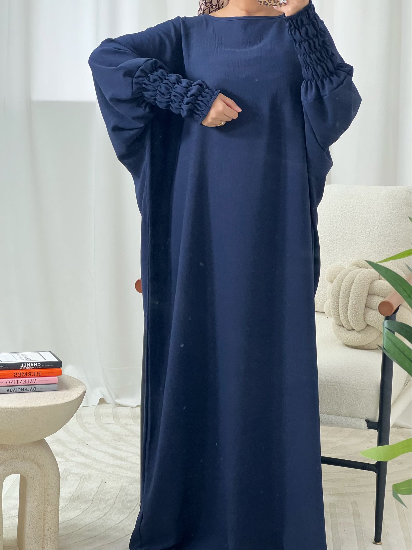 Haya Abaya with Elasticated Sleeves